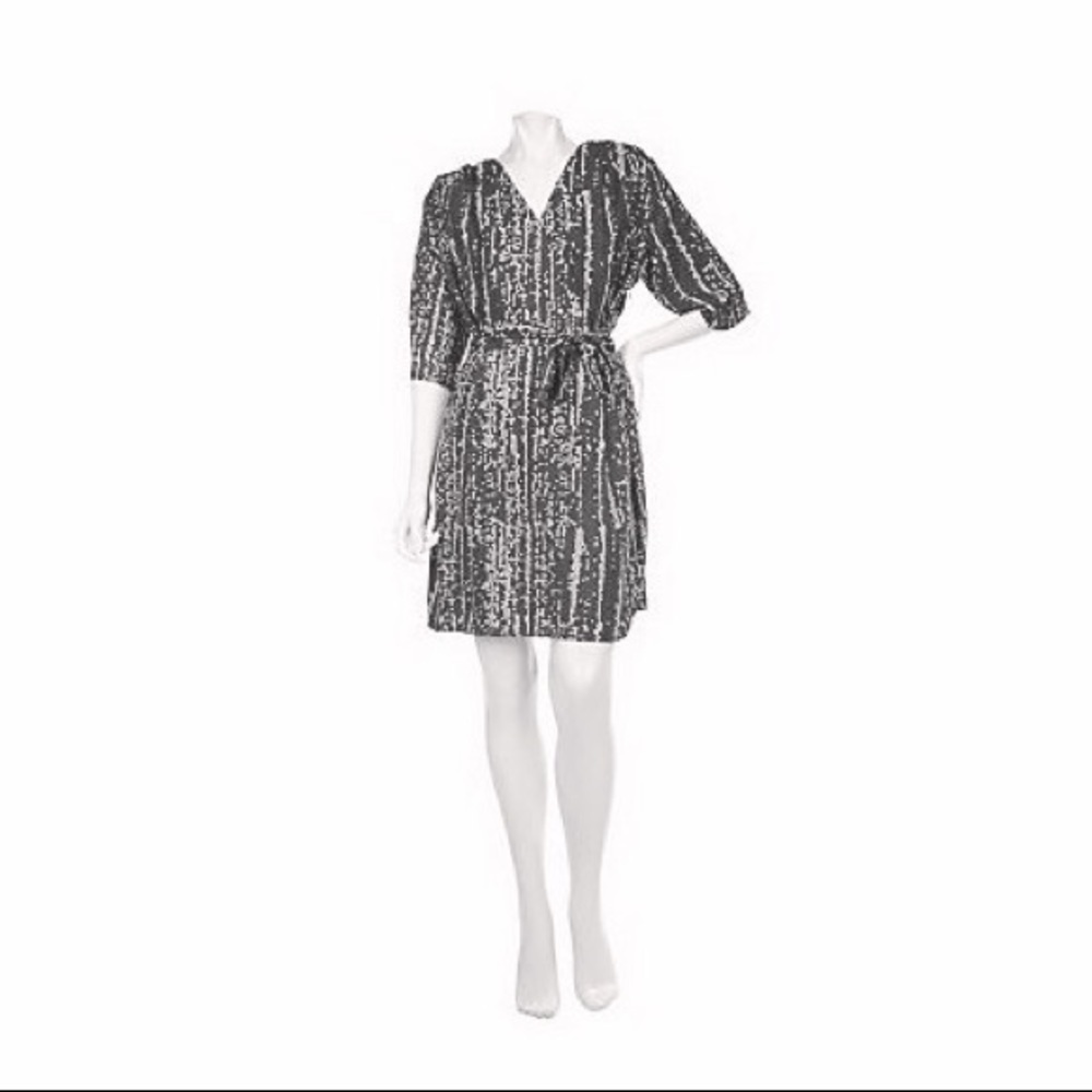 Gypsy Mara Hoffman Printed Belted Faux Wrap Dress